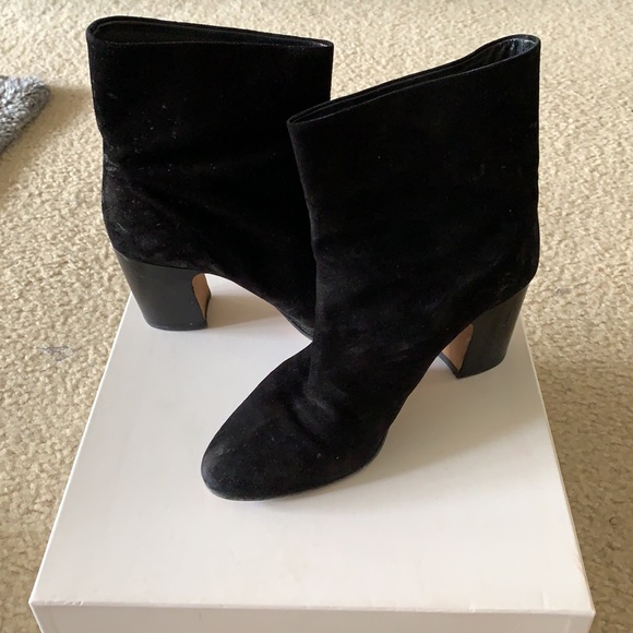 Dryden Block Heel Suede Booties - Picture 4 of 9